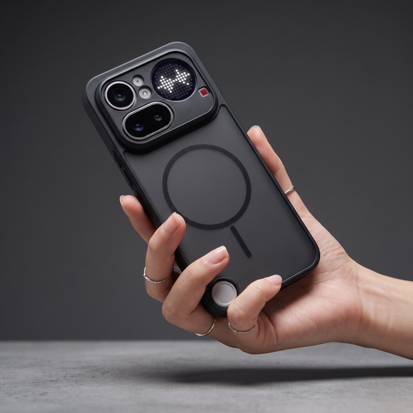 KYRON Black Matte Camera Protection Case for Nothing Phone 4a Pro
