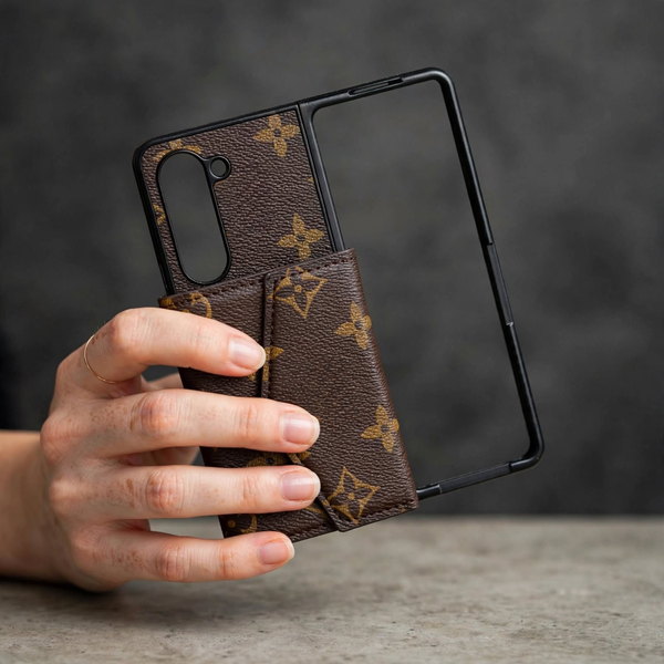 Design L2 Brown Silicone case for Samsung Galaxy Fold 5