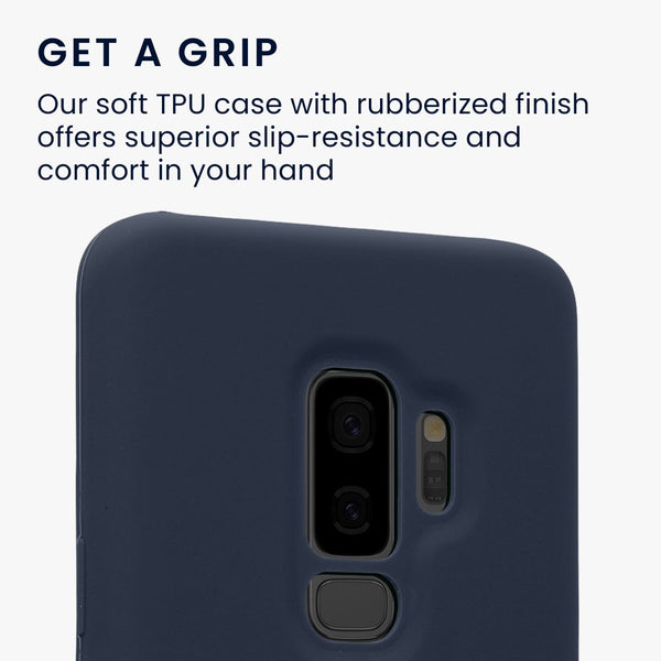 Dark Blue Camera Original Silicone case for Samsung S9 Plus