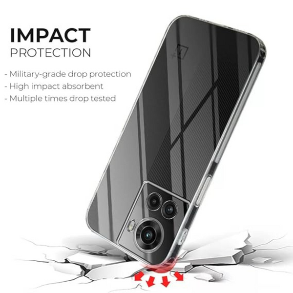 SilicaClear Transparent Silicone Case for Oneplus 10R