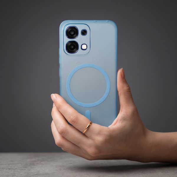Blue Paper Matte Magsafe Case for Oppo F31