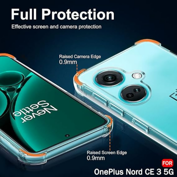 SilicaClear Transparent Silicone Case for Oneplus Nord Ce 3