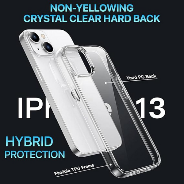 SilicaClear Transparent Silicone Case for Apple Iphone 13