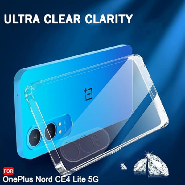 SilicaClear Transparent Silicone Case for Oneplus Nord Ce 4 Lite