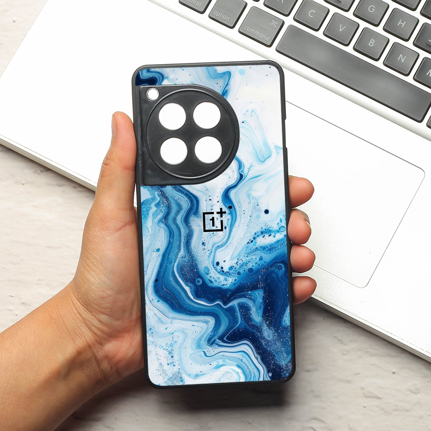 Neptune Swirl metal back case for Oneplus 12R