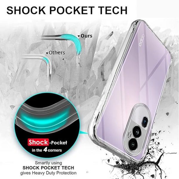 SilicaClear Transparent Silicone Case for Oppo Reno 10 Pro Plus