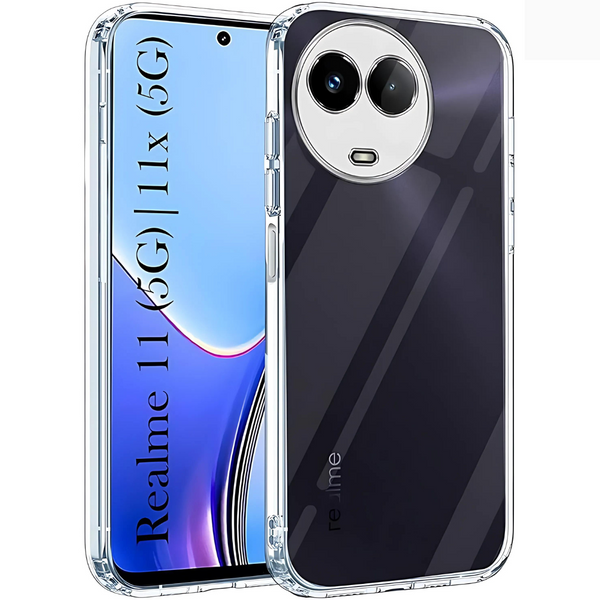 SilicaClear Transparent Silicone Case for Realme 11X