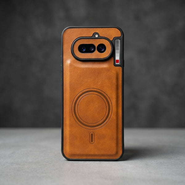 Crest Brown Leather Case for Nothing Phone 4a
