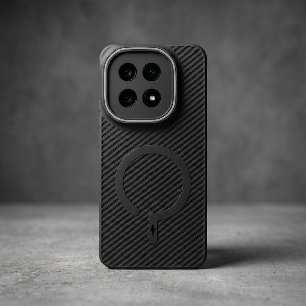 Gripon Black (Grey RING) Silicone Case for iQOO 15