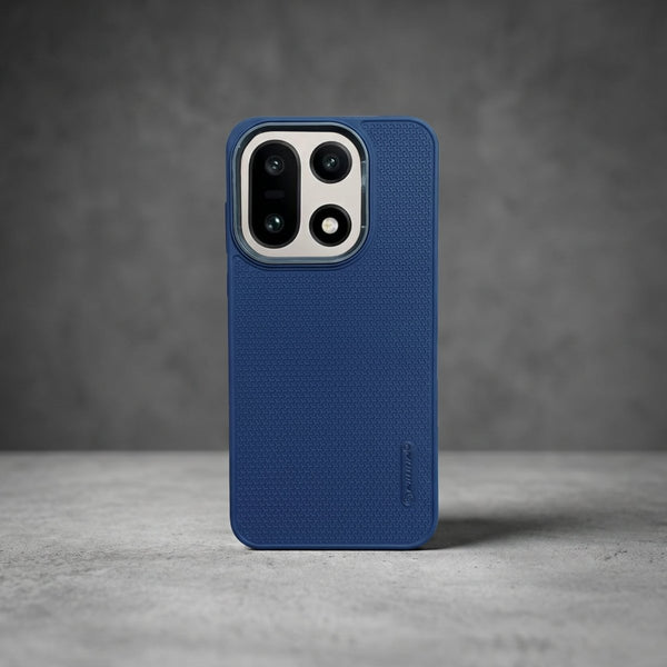 Blue DRAVIK Texture Silicone Case for Oneplus 15