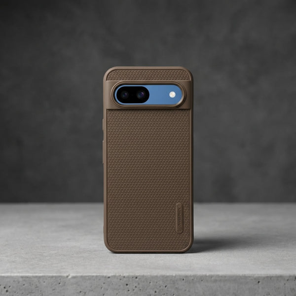 Brown DRAVIK Texture Silicone Case for Google Pixel 8a