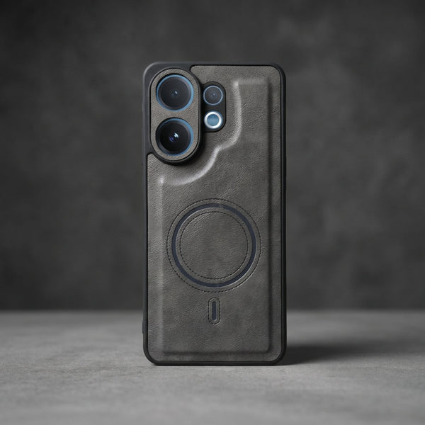 Crest Grey Leather Case for Vivo V60