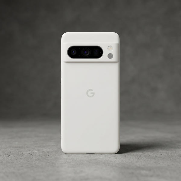 White Camera Original Silicone case for Google Pixel 8 Pro