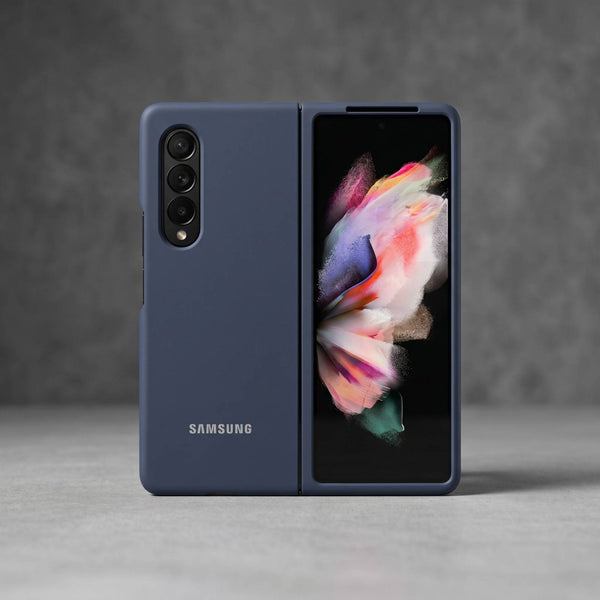 Dark Blue Original Silicone case for Samsung Z Fold 4 5G