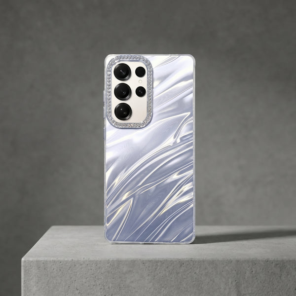 Silver Ripple Case for Samsung S25 Ultra