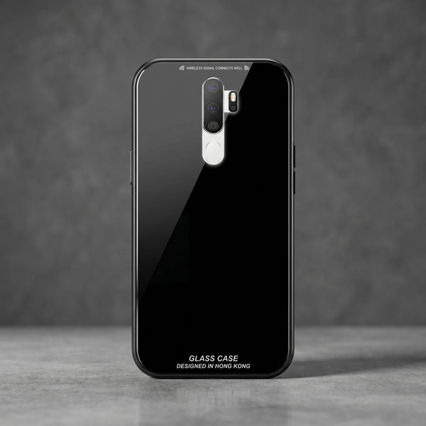 Black Glass case for Oppo A9 2020