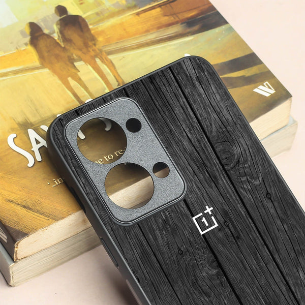 Dark Wood metal back case for Oneplus Nord 2T
