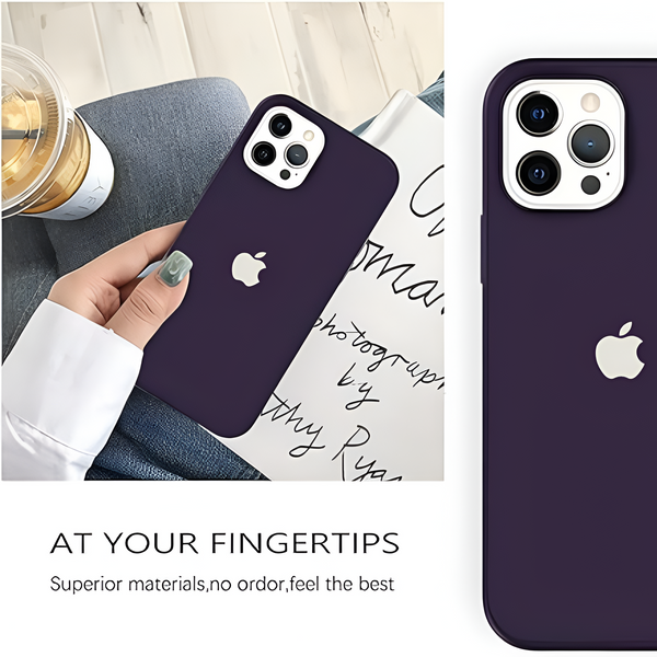 Deep Purple  Original Silicone case for Apple iphone 12 Pro Max