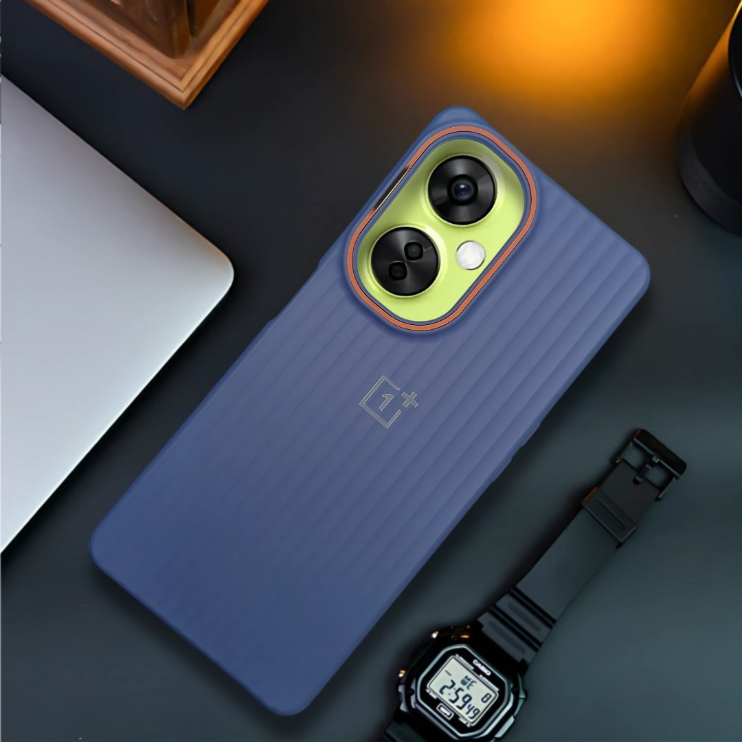 Dark Blue SleekLine Silicone Case for Oneplus Nord Ce 3 Lite