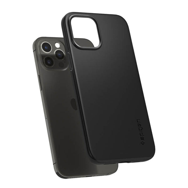 Black Thin Fit (TPU + Poly Carbonate) case for Apple Iphone 13 Pro
