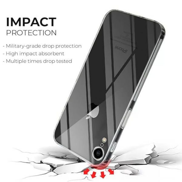 SilicaClear Transparent Silicone Case for Apple Iphone XR