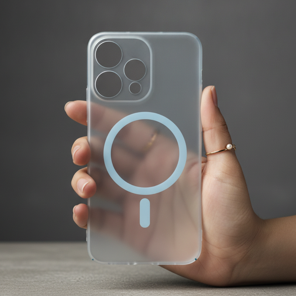 Blue Paper Matte Magsafe Case for Oppo Reno 15