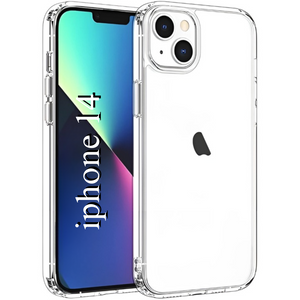 SilicaClear Transparent Silicone Case for Apple Iphone 14