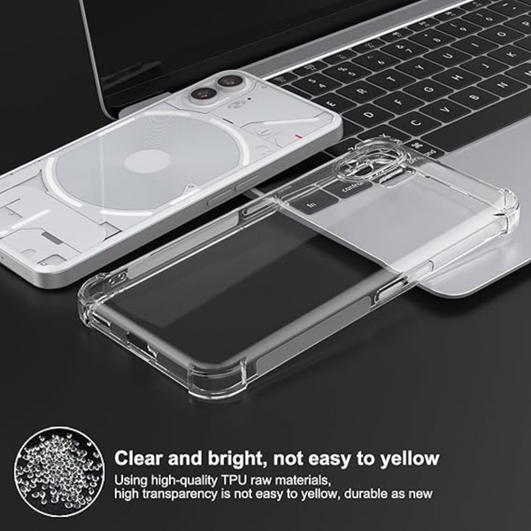 SilicaClear Transparent Silicone Case for nothing Phone 2