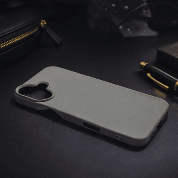 Grey Silicone Case for Apple Iphone 16