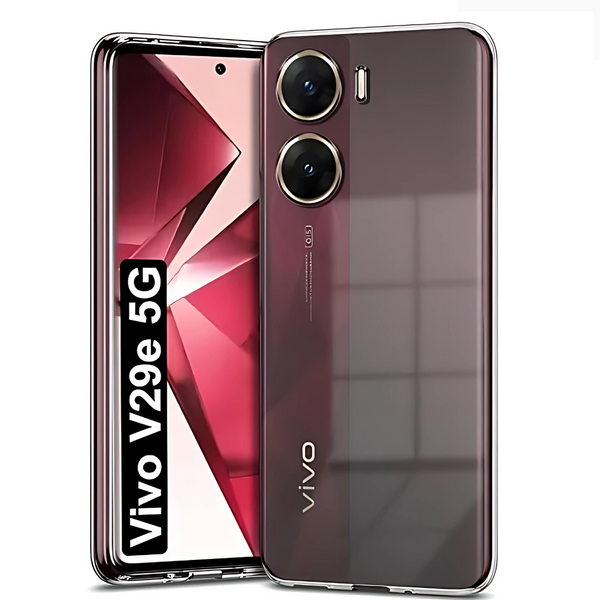 SilicaClear Transparent Silicone Case for Vivo V29E