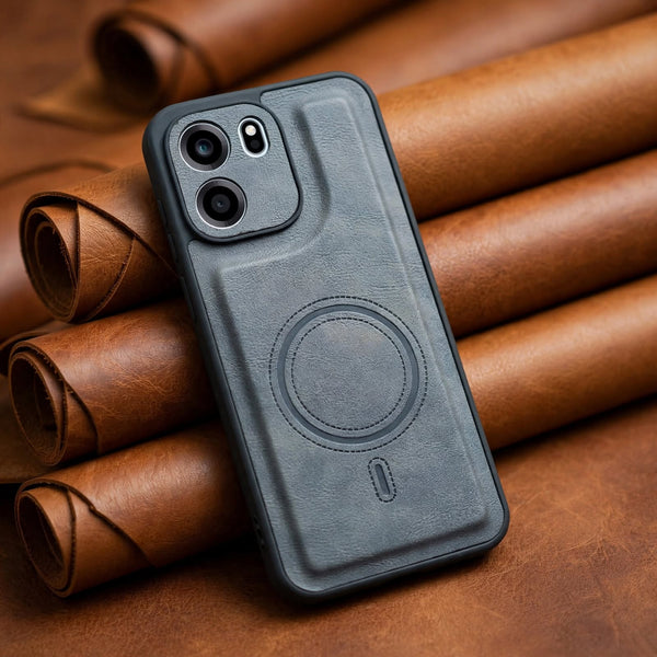 Crest Grey Leather Case for Oneplus Nord Ce 6