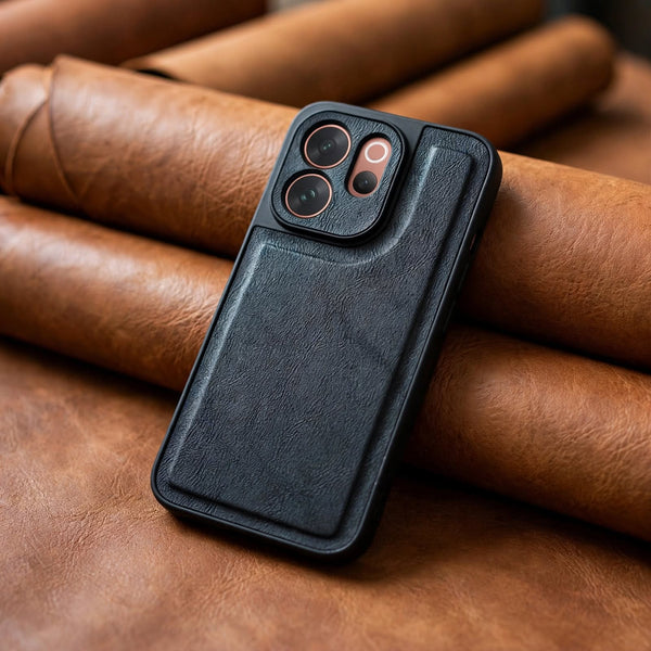 Velora Black Leather Case for Vivo V70