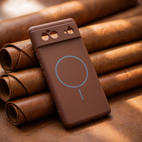 CAVEN Brown Silicone case for Google Pixel 6