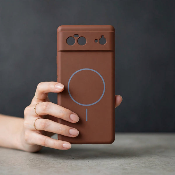 CAVEN Brown Silicone case for Google Pixel 6