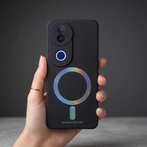 Black DEFEND Rainbow Case for Vivo V50