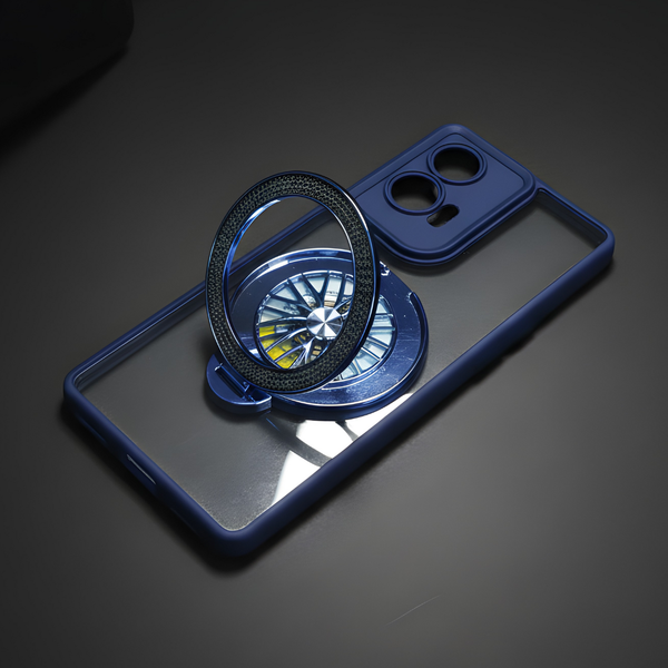 AeroRing Blue Transparent Case for Motorola Edge 50 Fusion