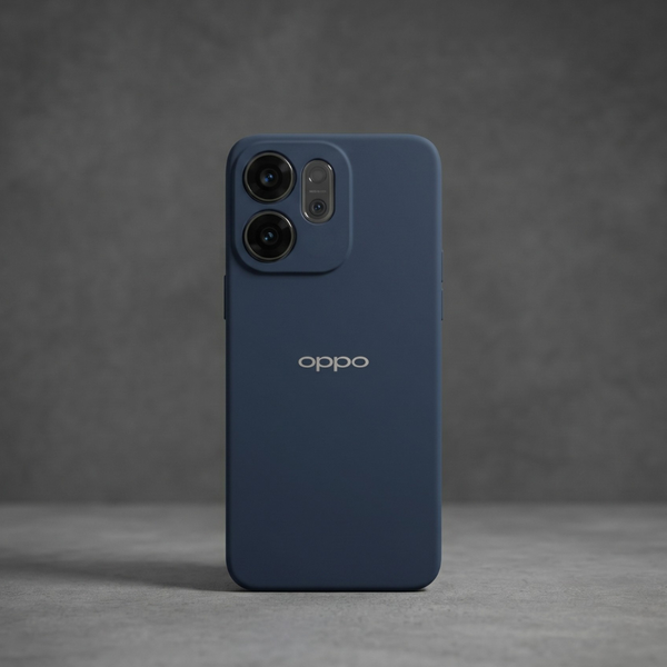 Dark Blue Camera Original Silicone case for Oppo Reno 14F