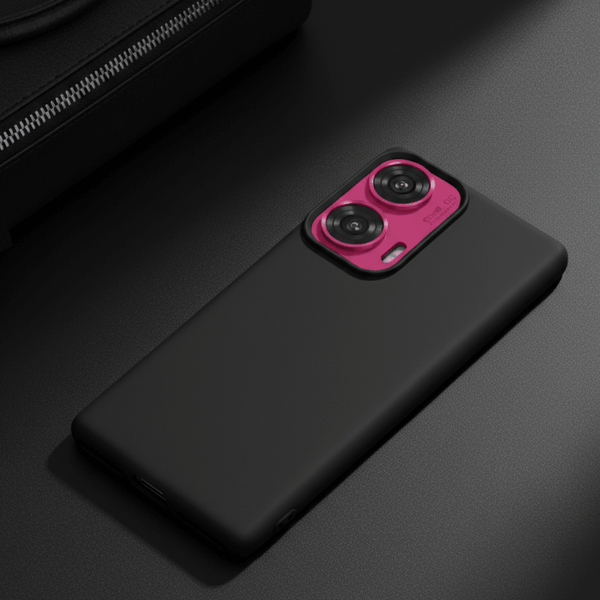 Black Silicone Case for Motorola Edge 50 Fusion
