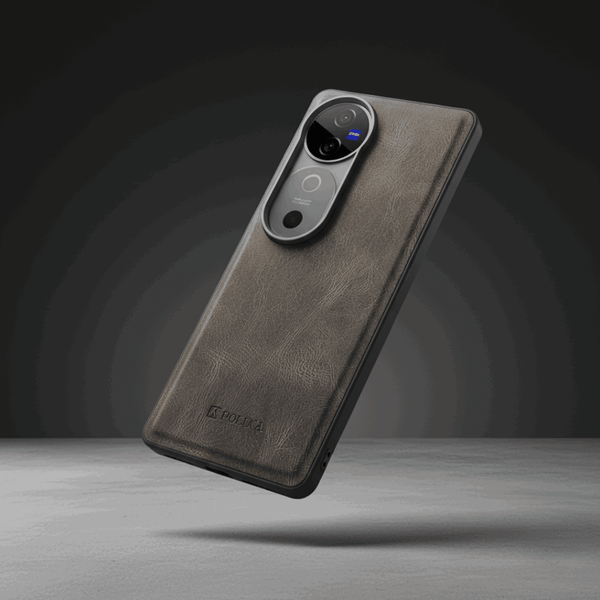 Light Brown Standard Leather Case for Vivo V40