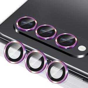 Purple Metallic camera ring lens guard for Samsung Galaxy Z Fold 3