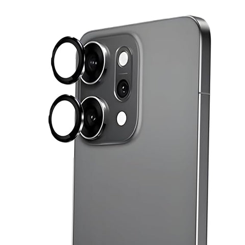 Black Metallic camera ring lens guard for Oppo Reno 14 Pro