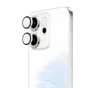 Silver Metallic camera ring lens guard for Oppo Reno 14 Pro