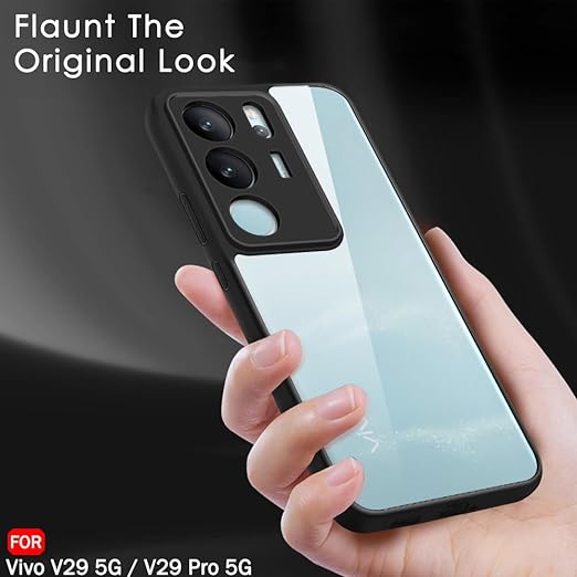 Hybrid Shockproof Transparent Silicone Case for Vivo V29 5G