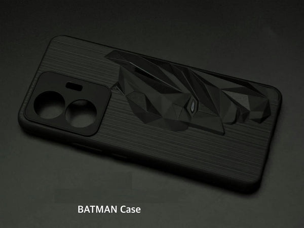 Superhero Engraved logo silicon Case for Vivo T1 4G