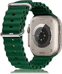 Dark Green Ocean Loop Watch Strap For apple For Apple Watch SERIES SE GEN 2 (42mm/44mm/45mm/46mm/49mm)