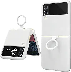 White Original Silicone case for Samsung Galaxy Z FLIP 4