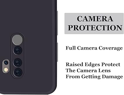 Black Camera Original Silicone Case for Redmi Note 8 Pro