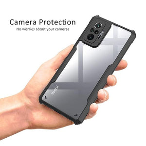 Shockproof protective transparent silicone Case for Redmi Note 10 Pro