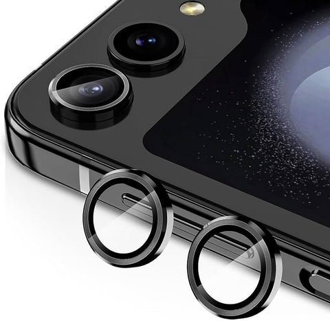 Black Metallic camera ring lens guard for Samsung Galaxy Z Flip 5