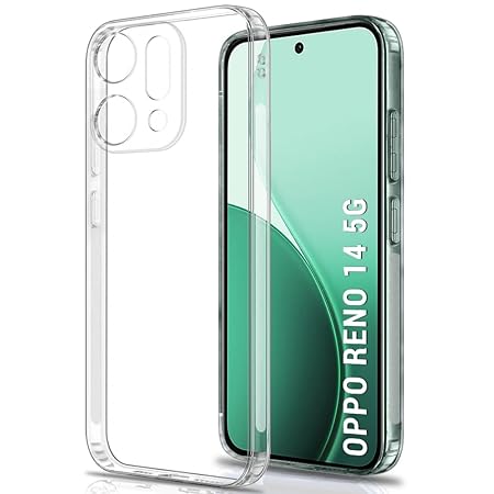 SilicaClear Transparent Silicone Case for Oppo Reno 14